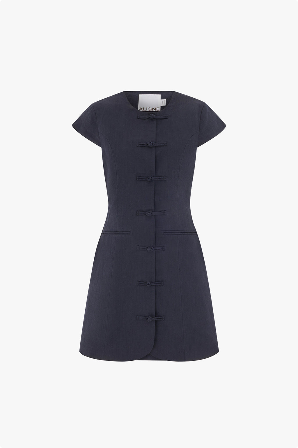 Jennie Cap Sleeve Linen Mix Dress