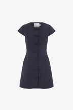 Jennie Cap Sleeve Linen Mix Dress