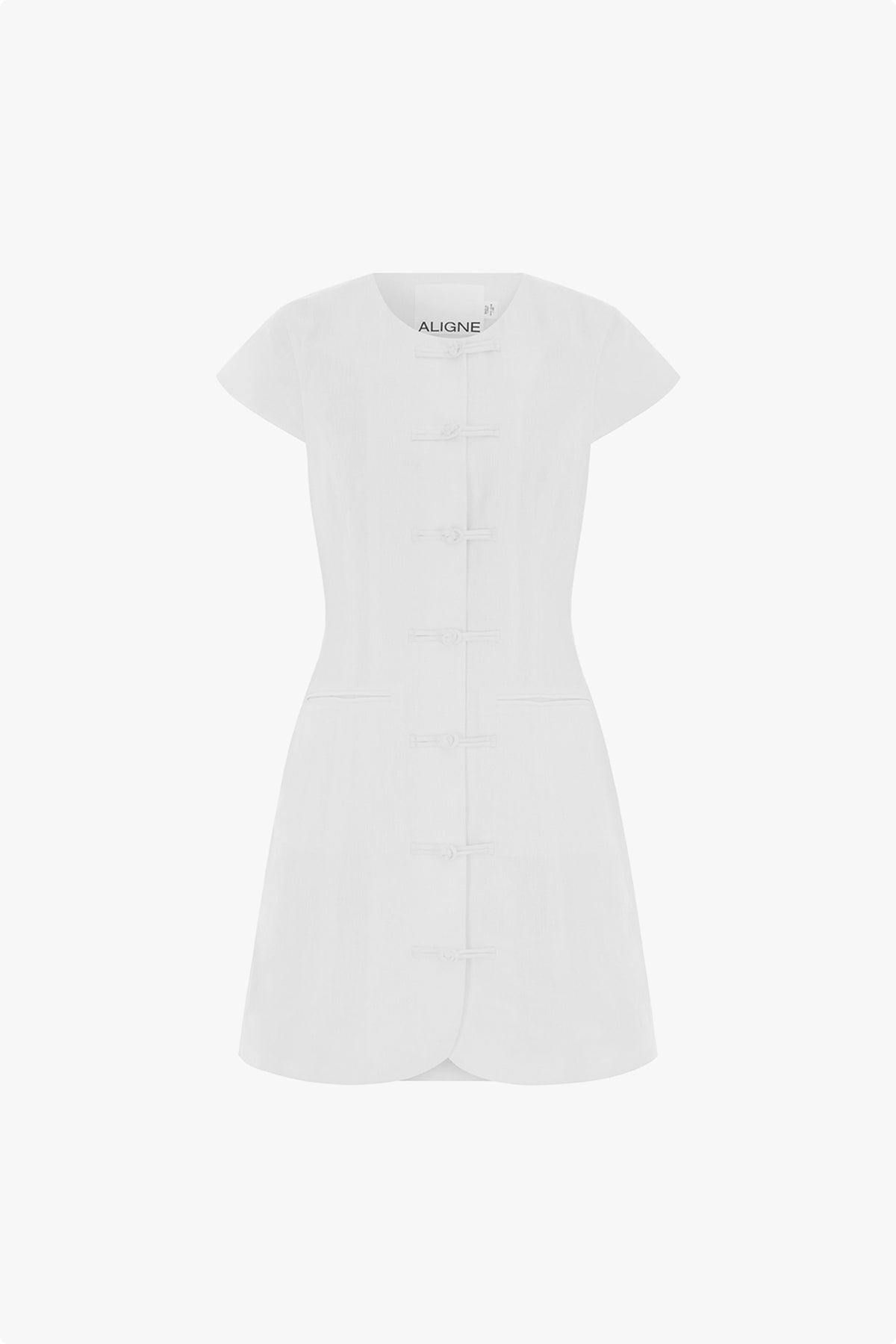 Jennie Cap Sleeve Linen Dress