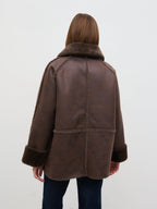 Sawyer Aviator Coat - Brown