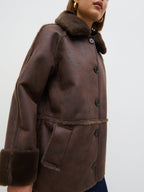 Sawyer Aviator Coat - Brown