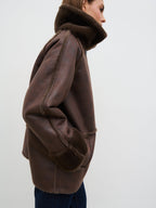 Sawyer Aviator Coat - Brown