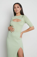 Serena Cut Out Knit Top - Mint