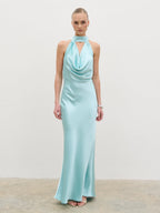 Solene Cowl Neck Maxi Dress - Seaspray
