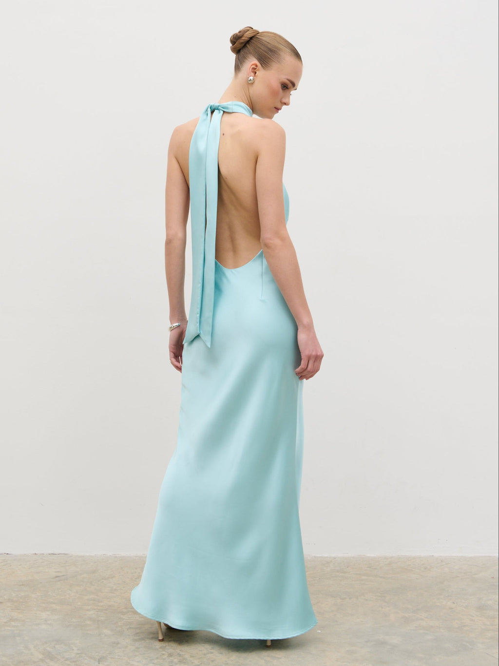 Solene Cowl Neck Maxi Dress - Seaspray