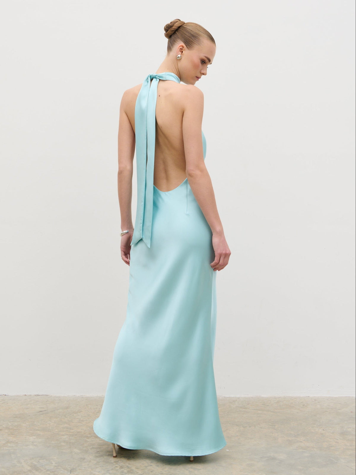 Solene Cowl Neck Maxi Dress - Seaspray