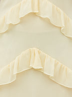 Tamsin Ruffle Chiffon Maxi Dress - Lemon