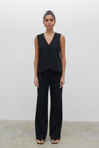 Taya Tailored Waistcoat - Black