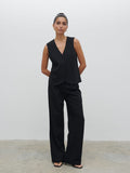 Taya Tailored Waistcoat - Black