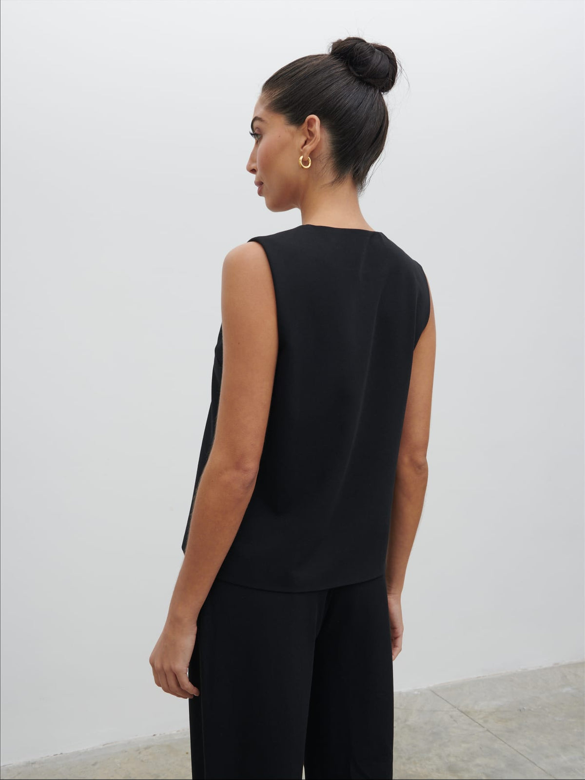 Taya Tailored Waistcoat - Black
