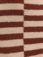 Toscana Stripe Detail Knit Maxi Dress - Brown and Beige