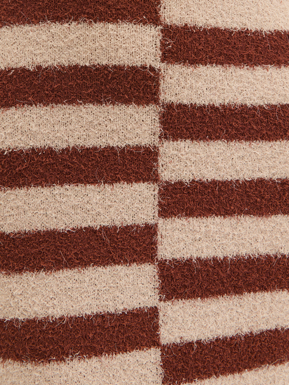 Toscana Stripe Detail Knit Maxi Dress - Brown and Beige