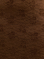 Zoey Lace Midaxi Dress Curve - Brown