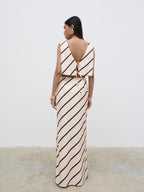 Zuri Tied Striped Top - Asymmetric Stripe