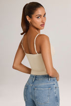 Modal Scoop-Neck Tank Top in Ivory