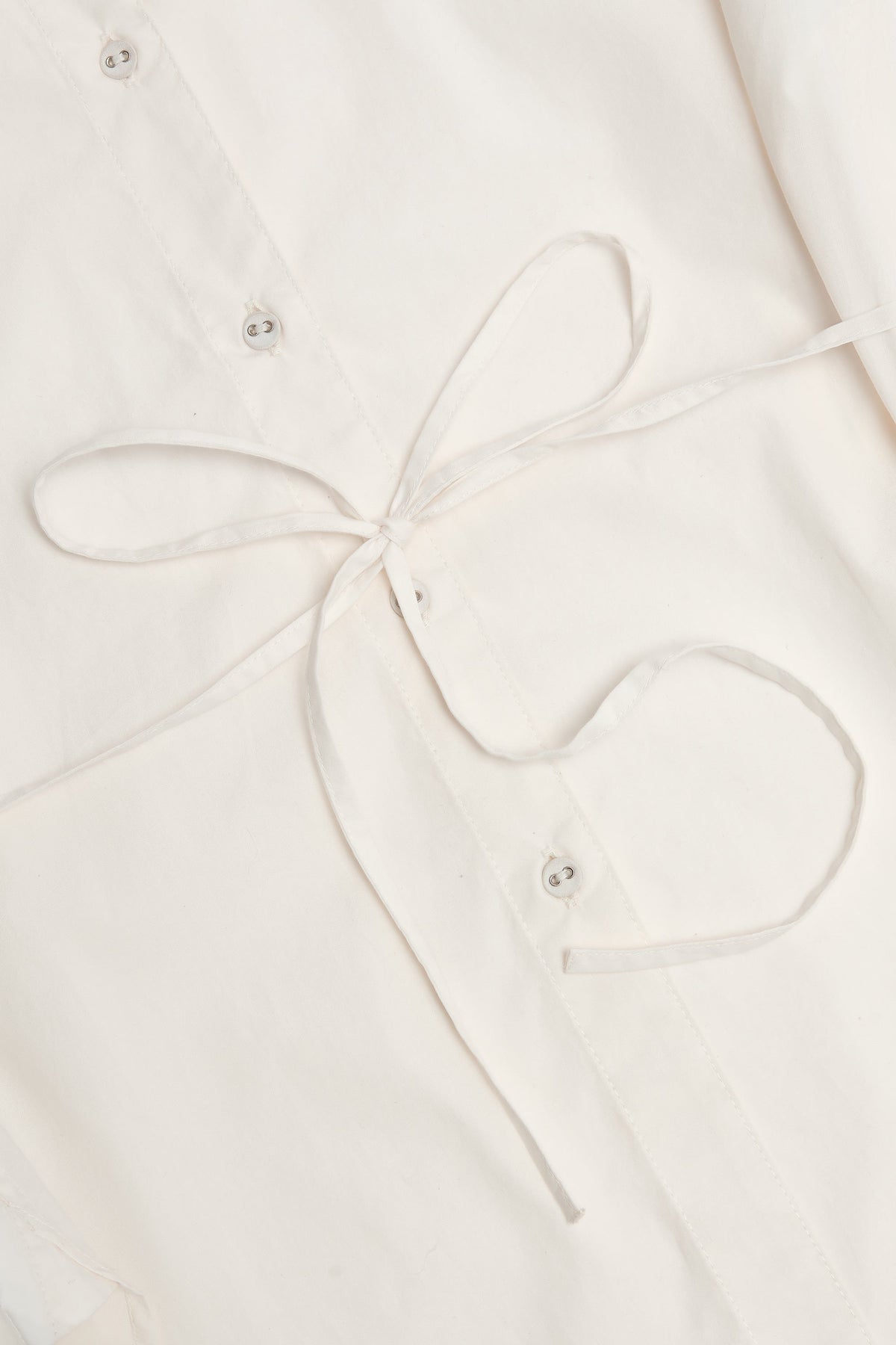Oversized Cotton-Poplin Shirt in White