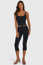 Ponte Capri Leggings in Black