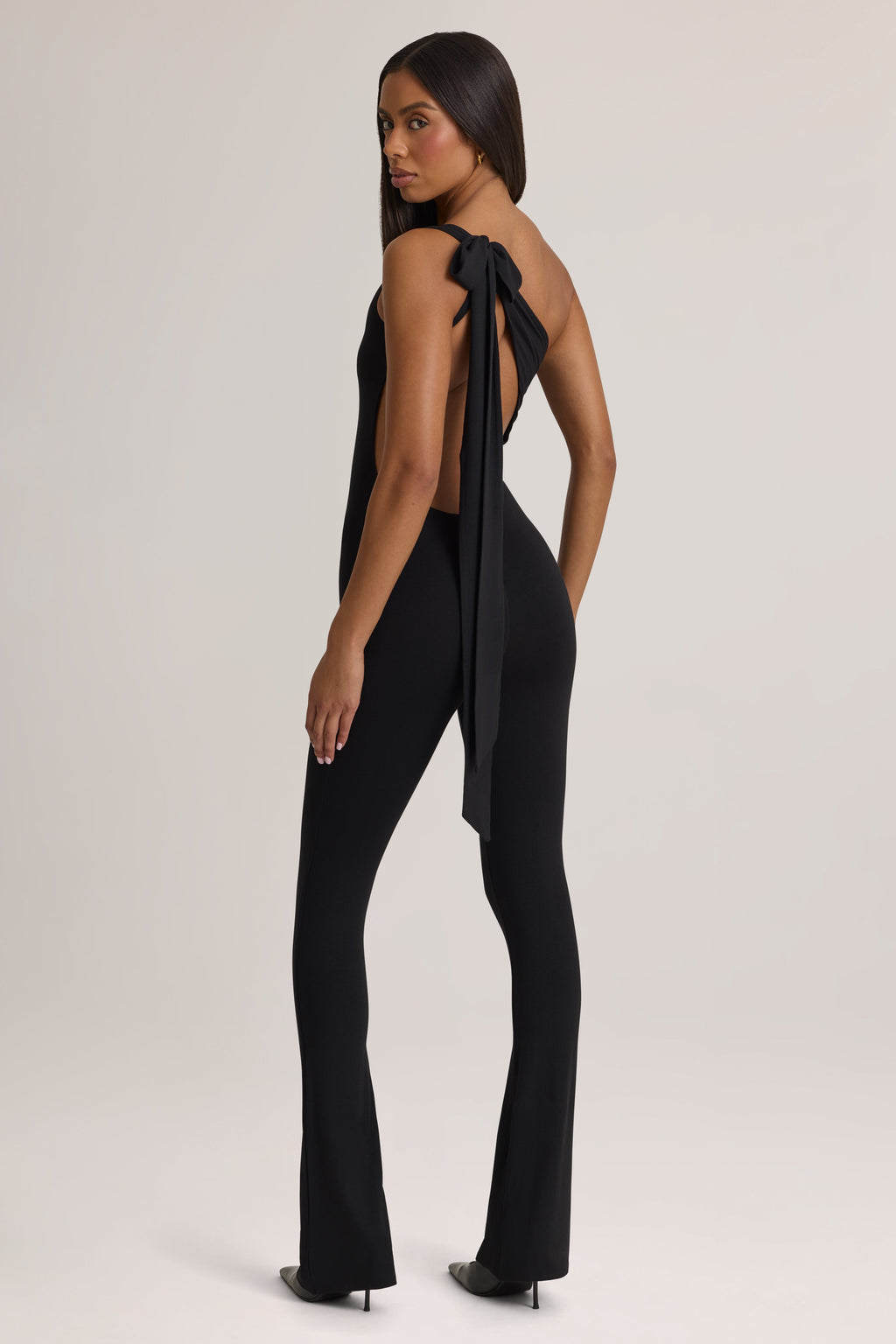 Modal One-Shoulder Jumpsuit in Black