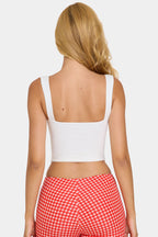Modal Ruched Bust Top in Coconut