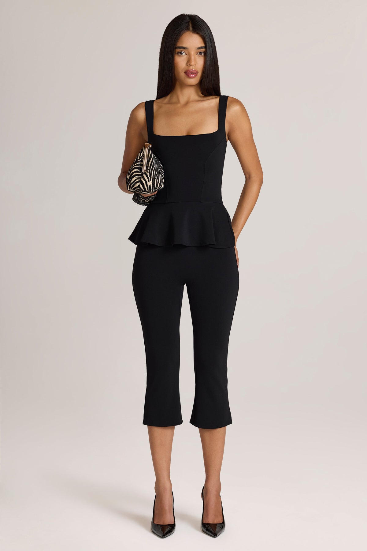 Ponte Capri Trousers in Black