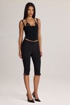Ponte Capri Leggings in Black