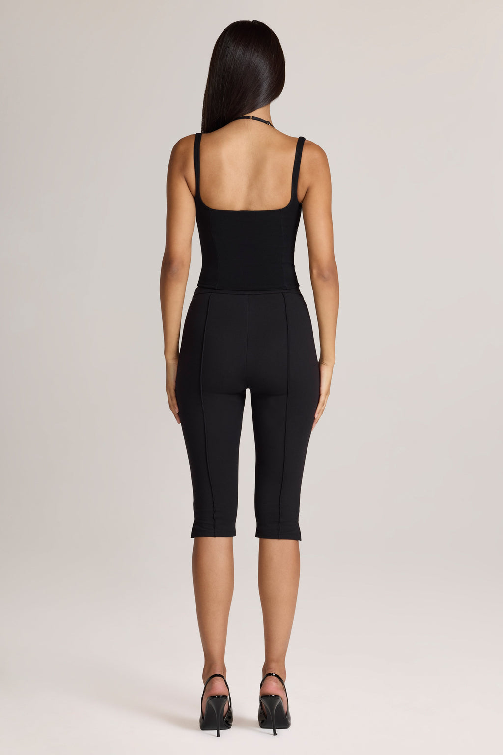 Ponte Capri Leggings in Black