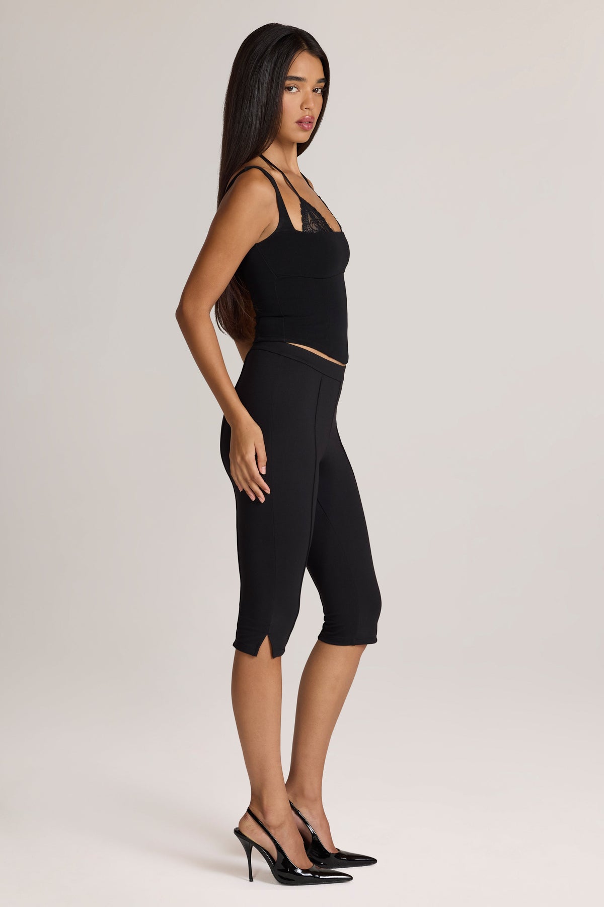 Ponte Capri Leggings in Black