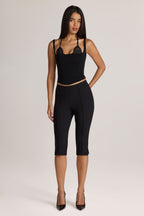 Ponte Capri Leggings in Black
