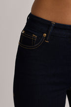 High-Rise Cropped Skinny Jeans in Dark Wash