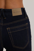 High-Rise Flared Jeans in Dark Wash