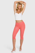 Modal Capri Leggings in Red Gingham