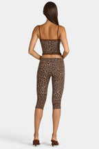 Modal Capri Leggings in Leopard