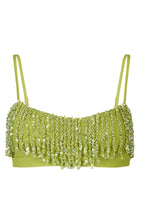 Fringed Bralette in Olive