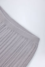 Mid-Rise Flared Trousers in Silver