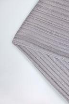 Mid-Rise Flared Trousers in Silver