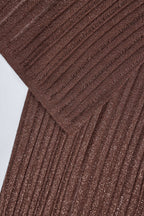 Mid-Rise Flared Trousers in Bronze